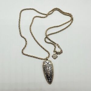 Kendra Scott Sadie Silver/Gold Arrowhead Necklace